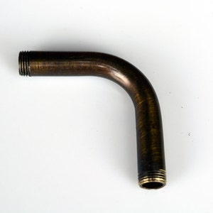 PIPE ELBOW 2&quot; - Antique Brass - Hollow pipe - Lamp arm
