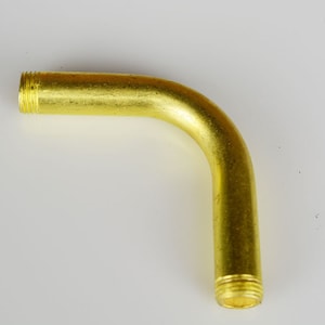 PIPE ELBOW 2" - Unfinished Brass - Hollow pipe - Lamp arm