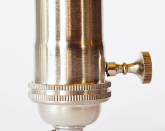Electrical Lamp Socket - Light Socket - Satin Nickel Finish