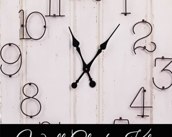 Large Clock Kit Make Your Own Wall Clock Old Door Clock Kit Large Clock