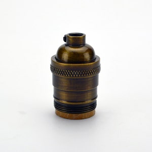 UNO Keyless Socket - ANTIQUE BRASS - Light Socket
