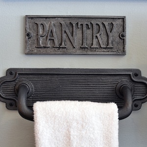 Plaque - Pantry Sign - Cast Plaque - PANTRY - Door Sign - Bathroom Sign - Door Plaque - Awesome Quality - Restaurant - Vintage - Industrial