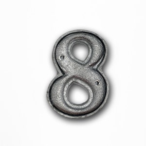 House Number - 8 - Home Address - DIY - Address  Number - Metal Number - Address Sign - Mailbox  Number -