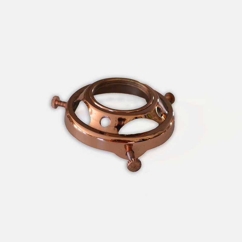 Uno Shade Holder Polished Copper Finish 2 1 4 Uno Shade Holder Polished Copper Finish, Lamp Shade Holder Parts