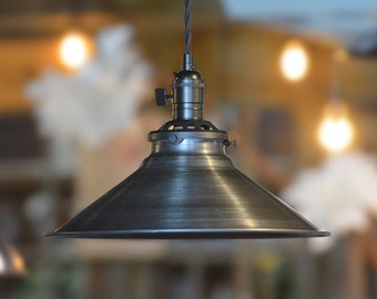 12" Thomasville Metal Shade - Antique Black - Industrial Style - Metal Shade - 12" Shade