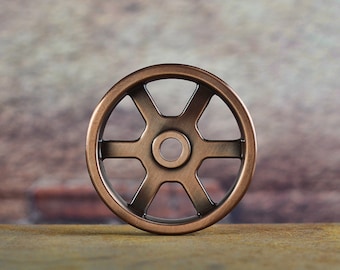 Pulley Wheel - Antique Copper - Iron Pulley - Metal Pulley - Pulley Light Parts - Best Quality - BarnDoor Hardware