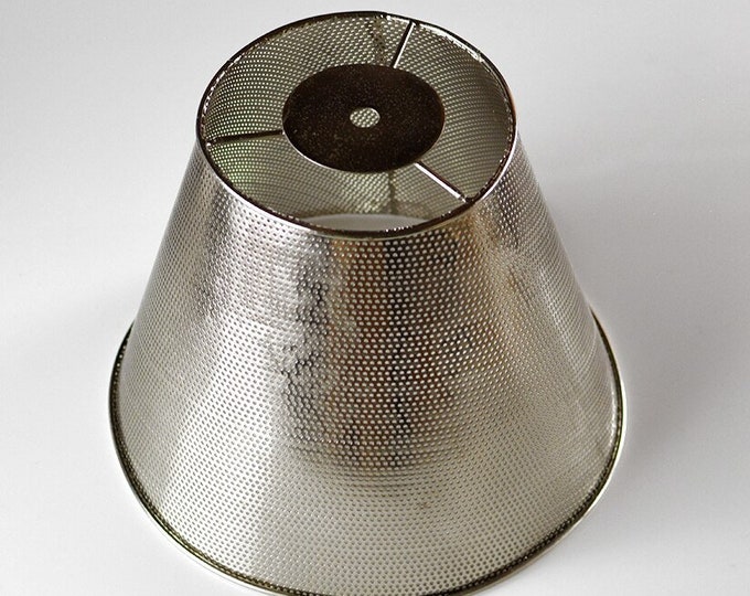 Metal Lamp Shade 9 Antique Nickel Perforated Shade Table Lamp Shade