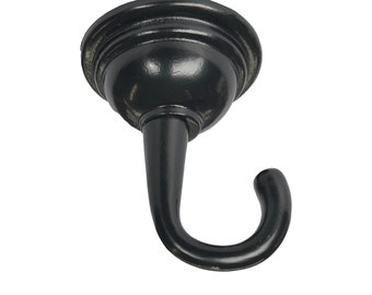 Ceiling Hook - Metal - Black - Plant Hook - Towel Hook - Kitchen Hook - Wall Hook - Premium Quality - FAST shipping from the United States