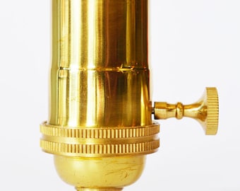 Electrical Lamp Socket - Polished Brass - Superior Quality Light Socket - Lamp Restore - Pendant Light - Steampunk