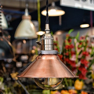 7.5&quot; Thomasville Solid Copper Shade - Industrial Style - Metal Shade - 7-1/2&quot; Shade - Copper