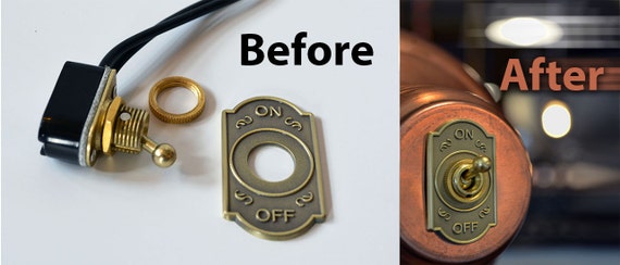 Toggle Switch - Brass Plated