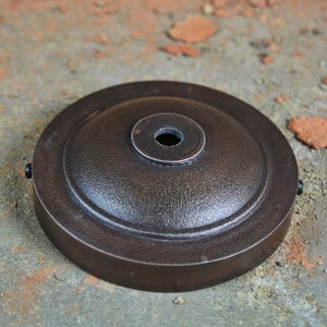 Ceiling Canopy - Antique Copper Finish - Cast Aluminum - Light Canopy - Pendant Canopy - Ceiling Light Canopy - Grunge
