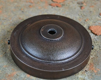Ceiling Canopy - Antique Copper Finish - Cast Aluminum - Light Canopy - Pendant Canopy - Ceiling Light Canopy - Grunge