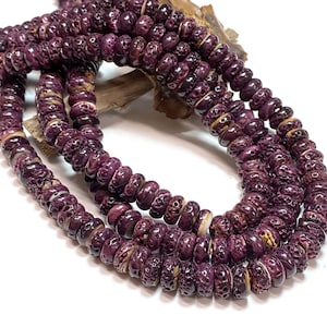 Purple Spiny Oyster Rondelles