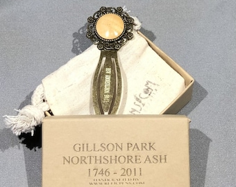 Wilmette, IL Gillson Park Northshore Ash Historical Bookmark made from the Bicentennial Ash Tree