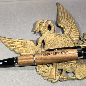 B-29 Super Fortress alloy and Walnut segmented in Historical Pen
