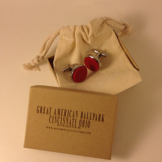 Great American Ballpark Cincinnati Ohio Seat Cufflinks Reds Etsy