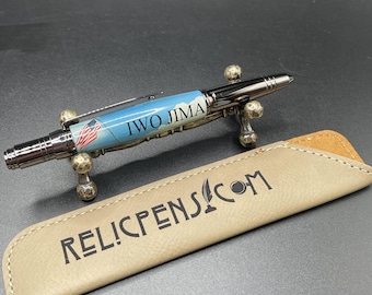 Historical IWO JIMA Sand Embedded in the Resin Relic Pen
