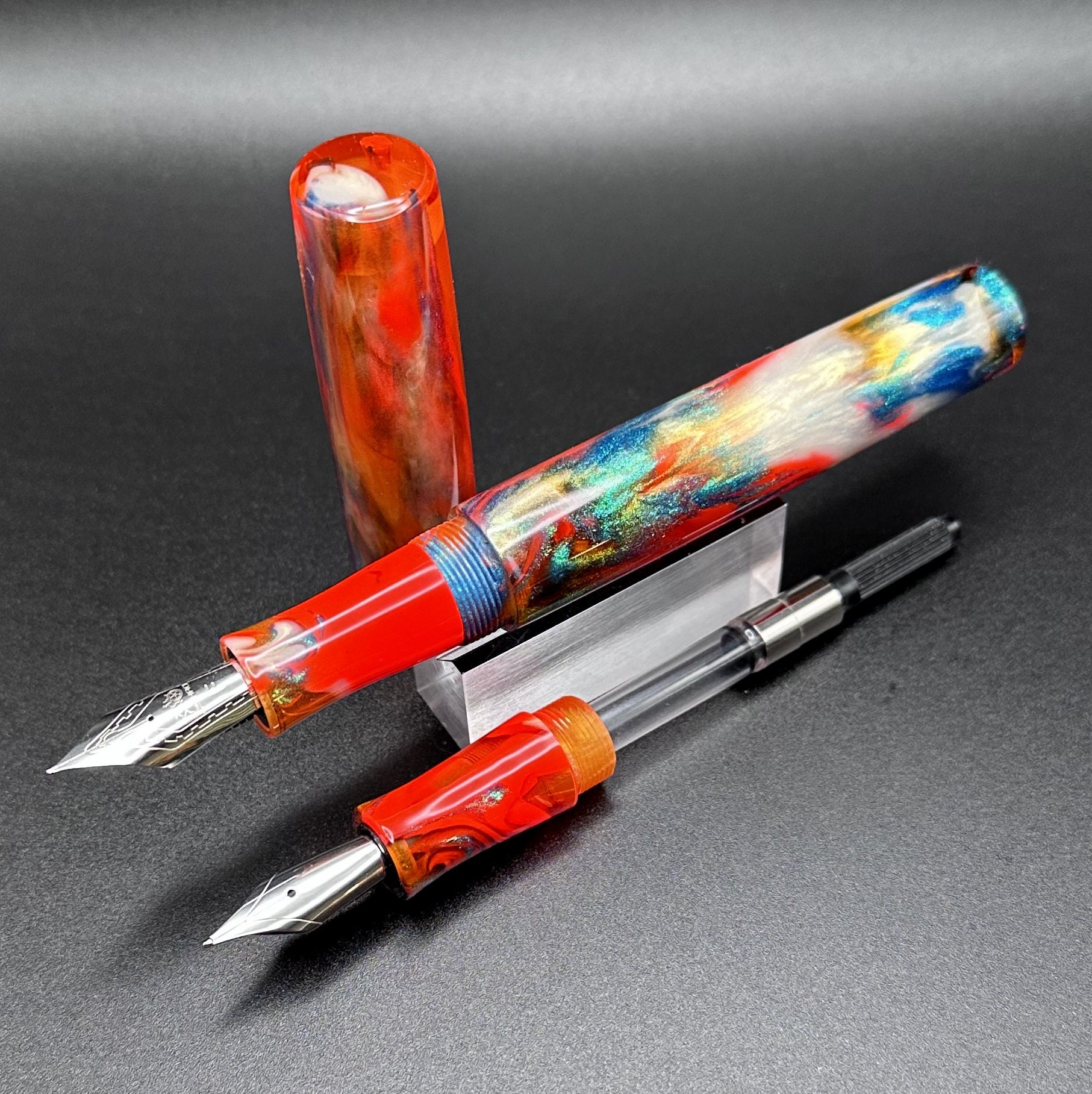 Pentel Tradio Calligraphy Fountain Pen Gift Box Set 1.4/1.8/2.1mm 3 Nibs 