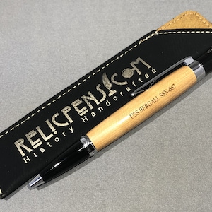 USS Bergall SSN-667 Historical Pen Made From Wood Removed From the