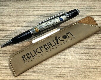 D-Day Omaha Beach Historical  RelicPen with sand Embedded into the Pen