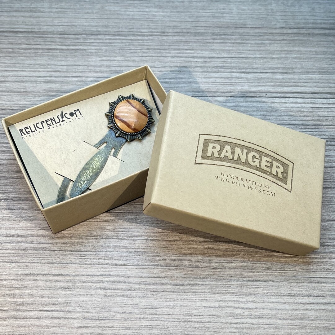 Historical Bookmark Made From Wood From the Old US Army Ranger Wall Etsy