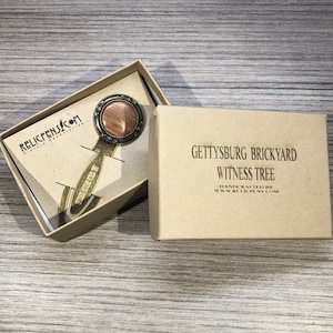 Gettysburg Brickyard Witness Tree Historical Bookmark made from the Tree