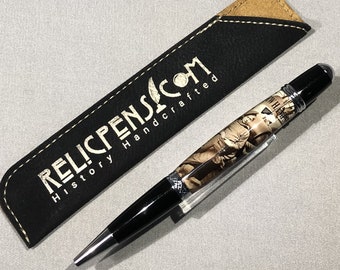 USS New Hampshire 1864 Historical Pen with Piece of Wood from the Civil War Ship Embedded in the Resin Pen