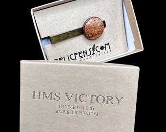 Historical Tie Clip made from Oak from the HMS Victory