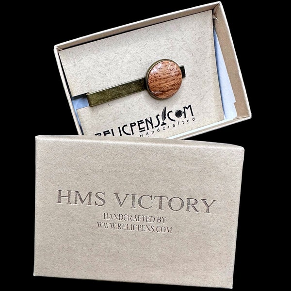 Historical Tie Clip made from Oak from the HMS Victory