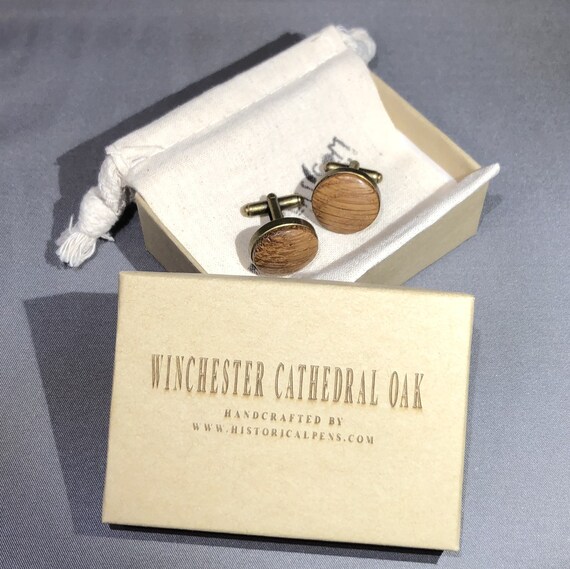 Winchester Cathedral Historic Oak Cuff Links | Etsy