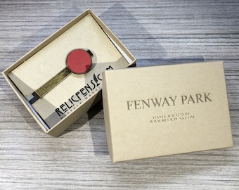 Fenway Park Historical Tie Clip made from a seat removed from Fenway Park