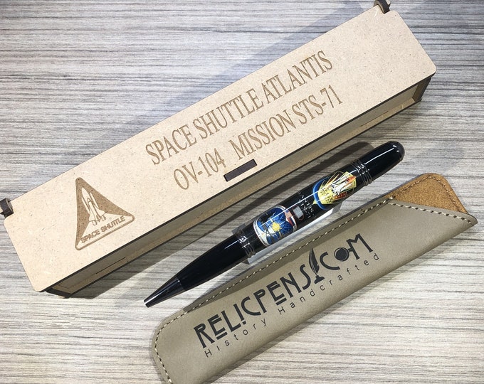 Atlantis Space Shuttle Relicpen STS-71 Space Flown Payload Bay Liner ...