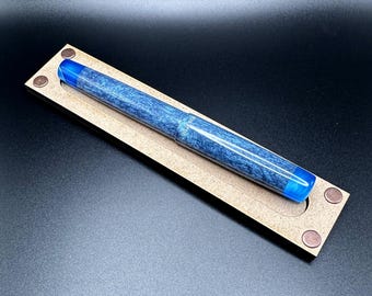 Laser cut MDF Single Pen Tray Display Rest for Desk