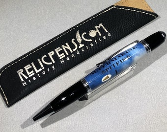 Spitfire RelicPen with a Piece of a Supermarine Spitfire Propeller embedded into the resin