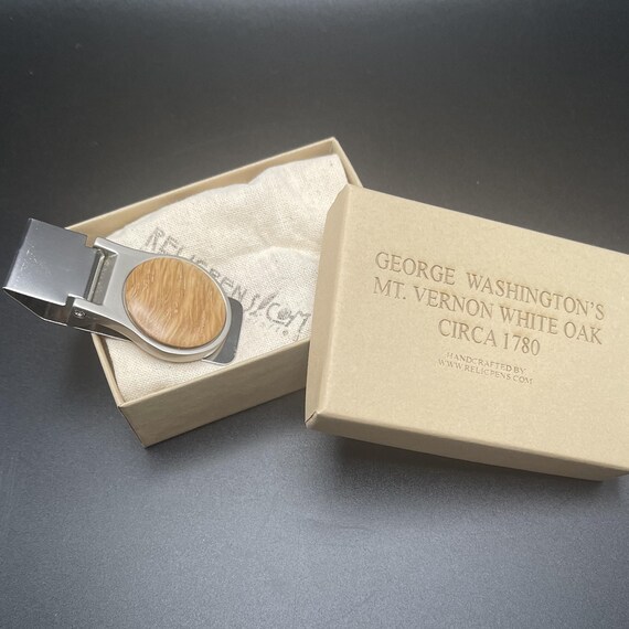George Washington Historical Money Clip Made With Mt Vernon White Oak Circa  1783 - Etsy Norway