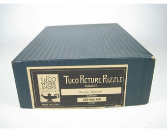 Tuco Picture Puzzle Moonlit Splendor 350 to 400 Pieces USA Vintage Box UNCOUNTED