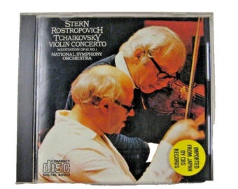 CD of Stern Rostropovich Tchaikovsky Concerto CD Meditation OP 42 No 1 Orchestra