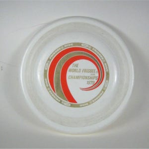 Wham-0 The World Frisbee Championships 1979 White Flying Disc Fastback