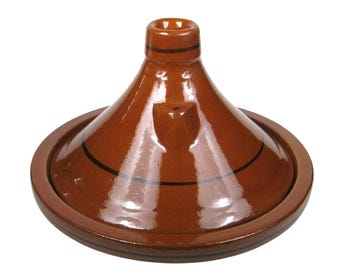 Vintage Moroccan Tagine Pot Handmade Clay Cookware Kitchen Decor Ceramic