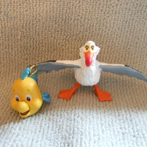 Flounder and Scuttle  from Little Mermaid Ornament