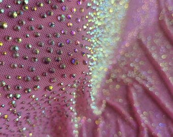 Pre- Order Pink all over rhinestone mouse ears