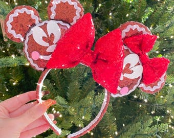 Gingerbread Mouse Ears with bow