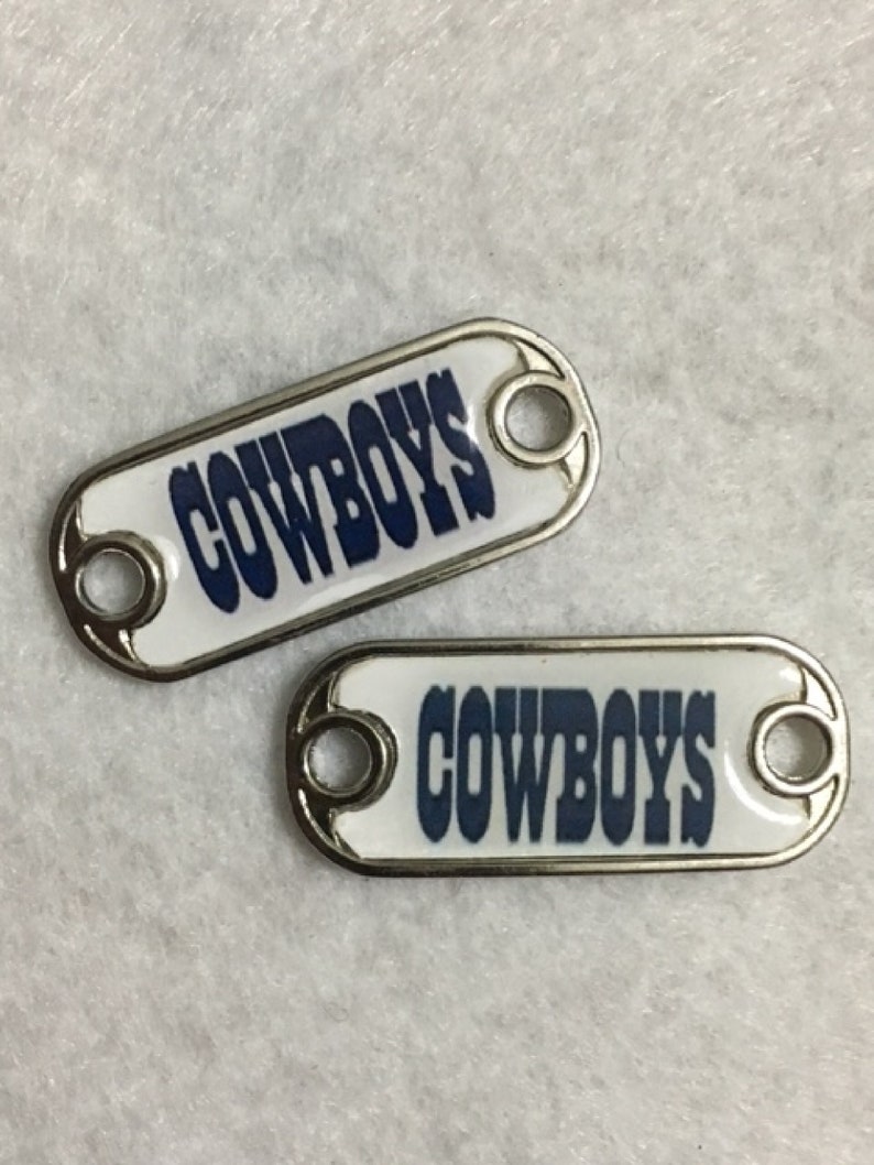 1 or 2 Dallas Cowboys Shoelace Charms or Paracord Charms Etsy