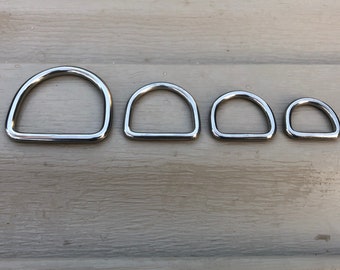 2'' 50mm 6 pcs Mid WD Welded Dee Rings for webbing strapping 2'' 50mm 6 pcs Mid WD Welded Dee Rings for webbing strapping
