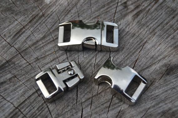 Lot of 3/8 Metal Paracord Buckles for 