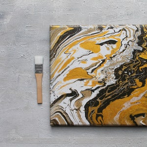 Pouring, gold, Abstract painting,  Acryl, original painting, contemporary art, abstract painting, impasto painting, wall decor, art