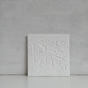 Abstrakte Malerei, Acrylmalerei, Original Gemälde, Abstrakt, Strukturbilder, 20x20, Wanddeko, Bürodeko, weiss, USA, Atelier Maltopf, Kunst