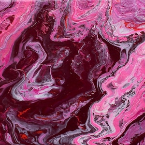 Pouring, pink, Abstract painting,  Acryl, original painting, contemporary art, abstract painting, impasto painting, wall decor, art