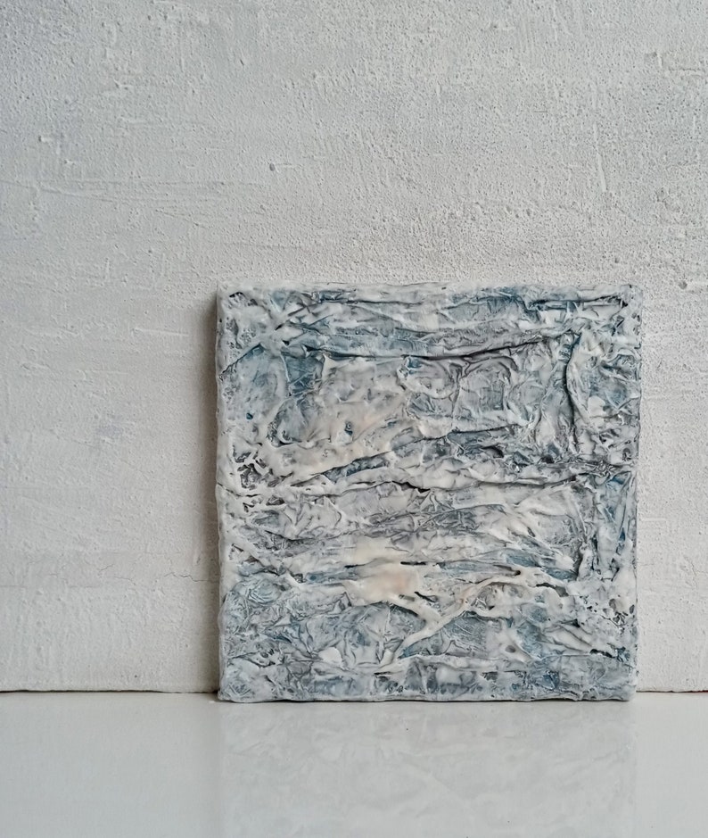 Encaustic Shellac Abstract Art Painting White Acrylic - Etsy